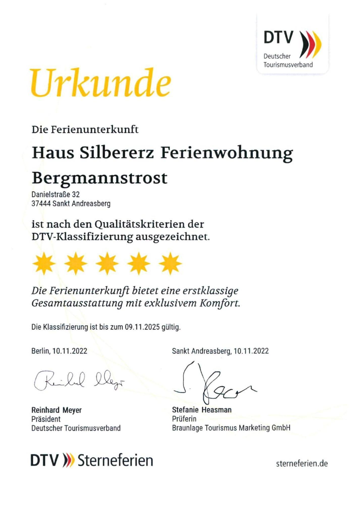 Bergmannstrost 5 Sterne Ferienwohnung 圣安德里斯伯格 外观 照片
